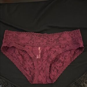 Victoria's Secret Burgundy Lace Panties